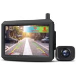 AUTO-VOX W7 Rückfahrkamera-Set mit 5-Zoll-Monitor und kabelloser Kamera für das Nummernschild