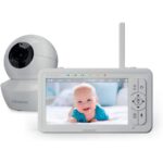 Babysense HDS2 Babyphone mit 5-Zoll-Elterneinheit und schwenkbarer Kamera mit Nachtlicht
