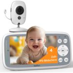 BOIFUN VB616 Babyphone in Weiss mit Kamera und 4-Zoll-Monitor