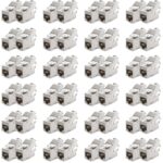 48 deleyCON Keystone Module CAT 6a STP mit RJ45-Buchse und LSA-Klemmleiste