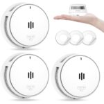 Wisualarm S05-A Rauchmelder mit 10-Jahres-Batterie an der Decke, 3er-Pack