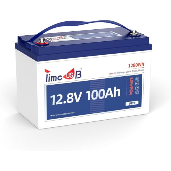 Timeusb 12V 100Ah LiFePO4-Akku Gruppe 31