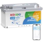Redodo 12V 100Ah LiFePO4-Untersitz-Akku mit Bluetooth