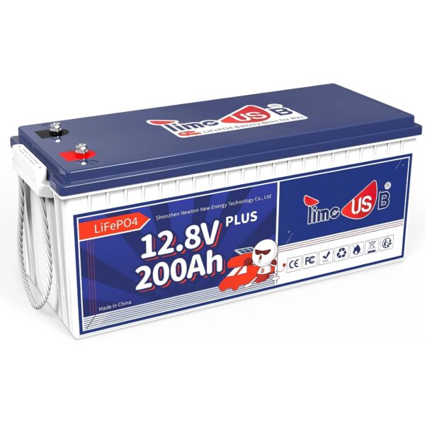 Timeusb 12V 200Ah LiFePO4-Akku