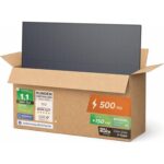 Solarway 500-W-Solarmodul in bifazialer Glas-Glas-Bauweise, Full Black mit Aluminiumrahmen