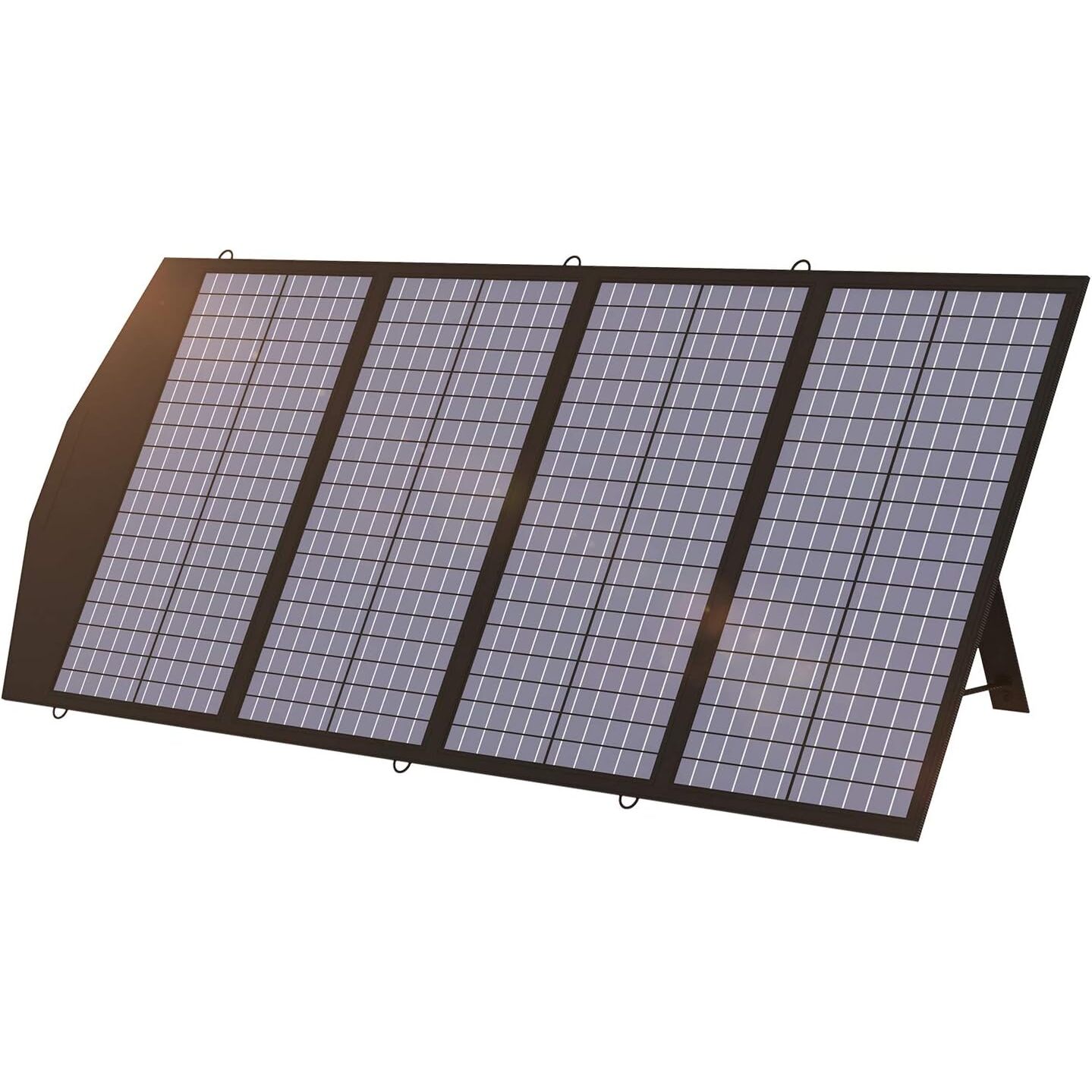 ALLPOWERS SP029 Solarpanel 140 W faltbar | für Powerstation und 12-V-Akku, IP66 – Ansicht 1 ALLPOWERS SP029 faltbares Solarmodul mit 140 Watt, aufgeklappt