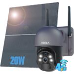 Xega 4G-Überwachungskamera mit SIM-Karte, Solarpanel und Akku für Standorte ohne Strom