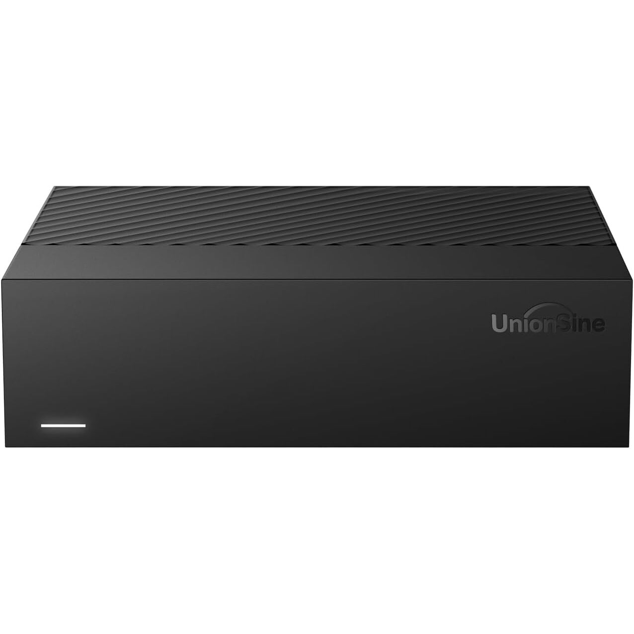 UnionSine 10 TB externe Festplatte | 3,5 Zoll, USB 3.0, für Rekorder, PC, Mac und TV – Ansicht 1 UnionSine externe 3,5-Zoll-Festplatte mit 10 TB in senkrechter Bauform