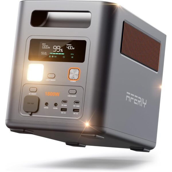 AFERIY P180 Pro Powerstation mit 1024 Wattstunden, erweiterbar auf 5120 Wattstunden