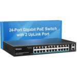 VIMIN 24-Port PoE-Switch mit 320 W Budget im Metallgehäuse für Rackmontage