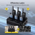 Retevis RT668 Funkgeräte-Set mit sechs Geräten und Sechsfach-Ladestation