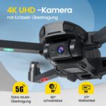 DEERC D35Plus Drohne mit Fernsteuerung und eingebautem 4,5-Zoll-Bildschirm