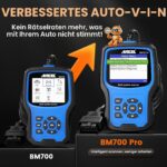 Handgerät ANCEL BM700Pro zur Fahrzeugdiagnose mit Display, Frontansicht.
