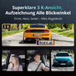 BOTSLAB 4-Kanal-Dashcam mit 560 Grad Rundumsicht