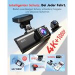 REDTIGER F7N Dashcam 4K mit GPS-Halterung
