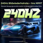 Amzfast AMZG34C5Q Pro 34-Zoll-Ultrawide-Monitor, 1500R gebogen, auf höhenverstellbarem Standfuss