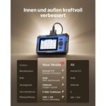 TOPDON AD600S OBD2-Diagnosegerät mit 5-Zoll-Touchscreen und OBD-Anschlusskabel