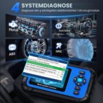 AUTOPHIX DM5900 OBD2-Diagnosegerät mit Batterietestklemmen und Farbdisplay