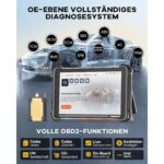 THINKCAR ThinkScan 689BT OBD2-Diagnosegerät mit 8-Zoll-Tablet und Bluetooth-Dongle für den OBD-Anschluss