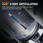 FOXWELL Y400 Endoskopkamera mit 4,3-Zoll-Display und 6,2-mm-Sonde mit beweglichem Kamerakopf