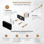 prsTECH DoorCAM DC2 PLUS digitaler Türspion mit 4,3-Zoll-Display an der Innenseite einer Wohnungstür