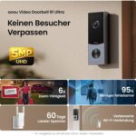 aosu Video-Türklingel in Weiss mit Kamera und Basisstation aosuBase Mini
