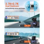 VANTRUE E2 Dashcam mit zwei 2,7K-Kameras