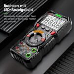 KAIWEETS HT118A Digital-Multimeter mit Messleitungen und beleuchteten Messbuchsen
