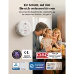 X-Sense SD11 Rauchwarnmelder mit weissem ABS-Gehäuse aus dem Set mit fünf Meldern