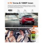 VANTRUE N2X Dashcam vorne und Innenraum mit Infrarot