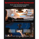 REDTIGER F7N Touch Dashcam mit Touchscreen und separater Heckkamera