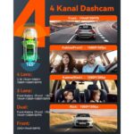 VANTRUE N5 Dashcam mit vier Kanälen