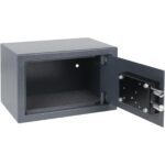 HMF Möbeltresor 49200-11 in Anthrazit mit Doppelbartschloss, Aussenmass 31 x 20 x 20 cm