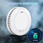 XINDUM SM01 Rauchmelder 3er Set mit Magnethalterung und fest verbauter 10-Jahres-Batterie