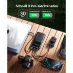 INIU BI-B64 Powerbank mit Digitalanzeige und drei Anschlüssen