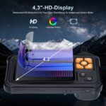 SKYBASIC P100-20M Endoskopkamera mit 4,3-Zoll-Bildschirm und 20 Meter halbstarrem Kabel
