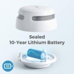 AEGISLINK S500 Rauchmelder aus dem Zehnerset mit Halterung