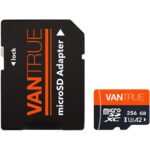 VANTRUE microSDXC Speicherkarte mit 256 GB und beiliegendem SD-Adapter