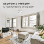 Wisualarm S05-A Rauchmelder mit 10-Jahres-Batterie an der Decke, 3er-Pack
