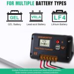 ECO-WORTHY 170-W-Solarpanel mit 30-A-Laderegler