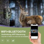 Lutranstra PR5000-WF Wildkamera mit Baumgurt und Infrarot-LEDs