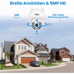 Hiseeu 5MP WLAN-Überwachungsset mit PTZ-Kameras und NVR
