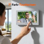 TMEZON WLAN Video-Türsprechanlage 1080p mit 7-Zoll-Monitor