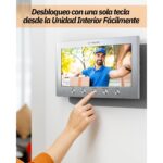 TMEZON Video-Türsprechanlage für Zweifamilienhaus mit zwei Monitoren