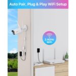 ZOSI 4MP WLAN-Überwachungsset mit sechs Kameras, Farbnachtsicht und 8-Kanal-Rekorder mit 2 TB