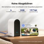 ANSQUE Solar-Akkukamera-Set mit zwei schwenkbaren 2K-Kameras und Basisstation