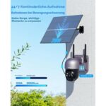 Xega 4G-Überwachungskamera mit SIM-Karte, Solarpanel und Akku für Standorte ohne Strom