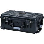MEIJIA wasserdichter Hartschalenkoffer IP67 mit Rollen, Teleskopgriff und Würfelschaum