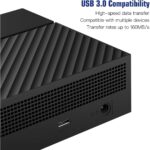 UnionSine externe 3,5-Zoll-Festplatte mit 10 TB in senkrechter Bauform