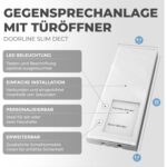 Telegärtner DoorLine Slim DECT Türstation mit Echtglasfront in Anthrazit